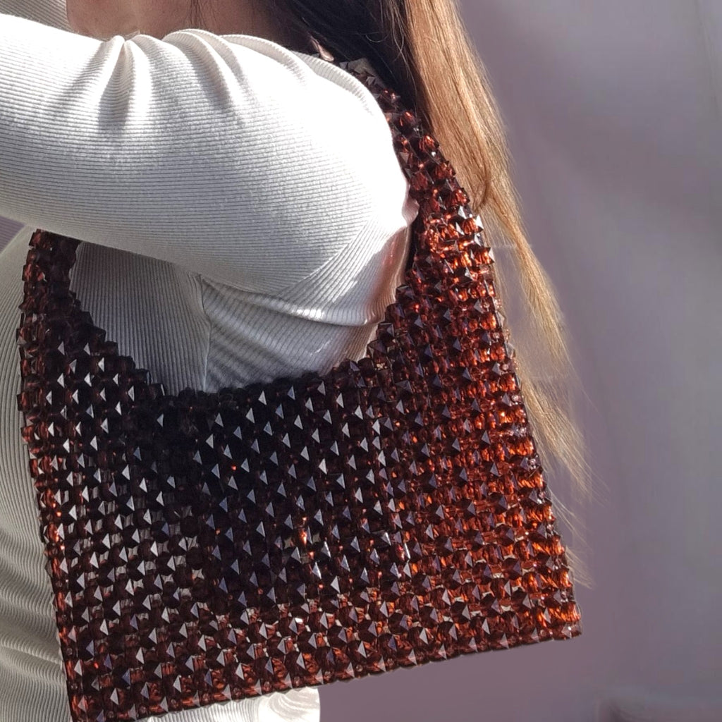 unique peral bag - classic brown