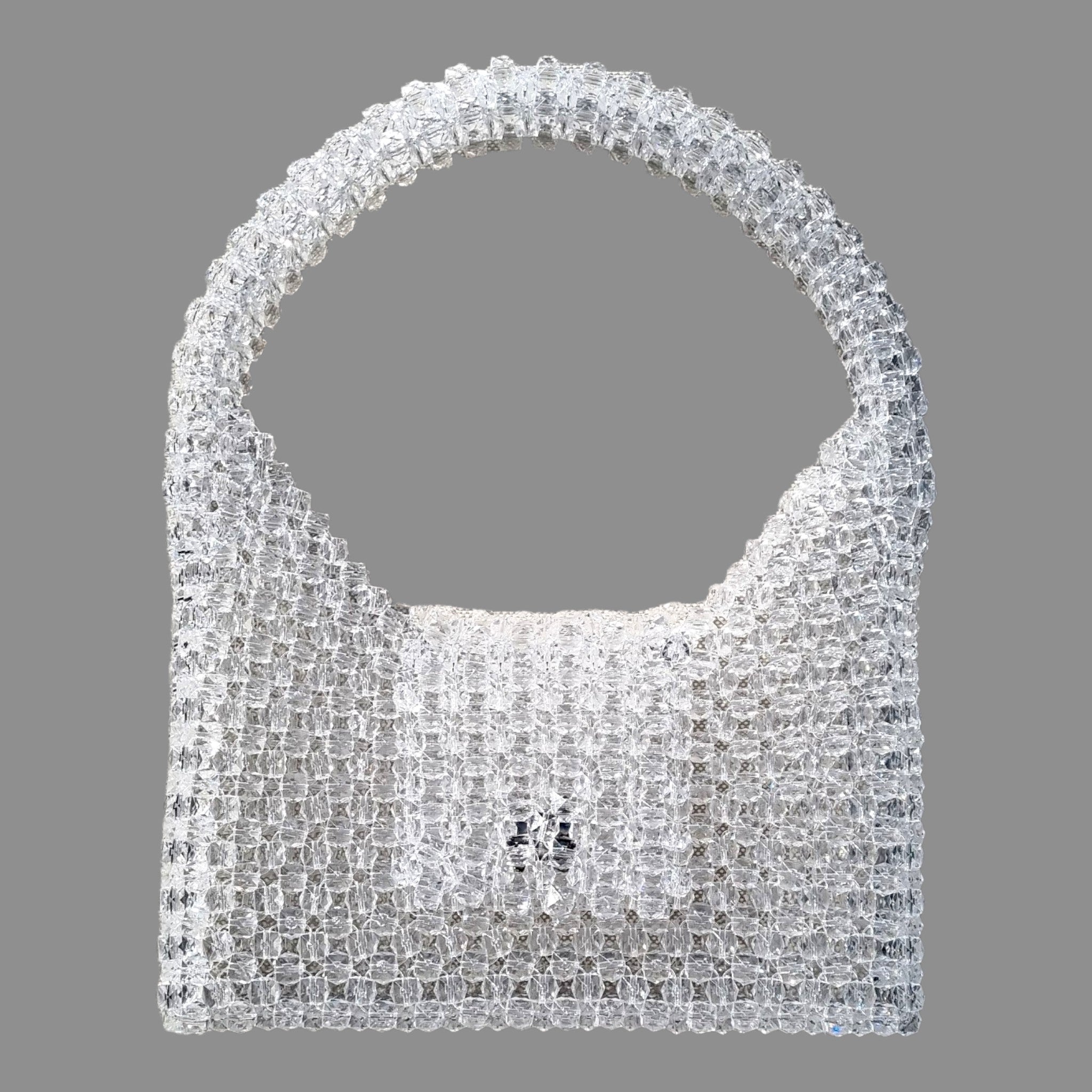unique pearl bag - classic white