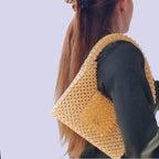 Unique pearl bag - peach
