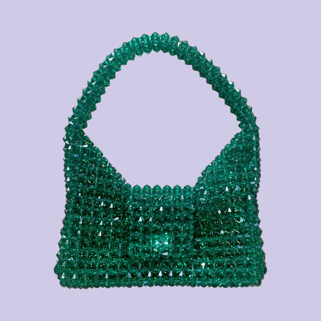 Unique pearl bag - green dream