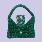 Unique pearl bag - green dream