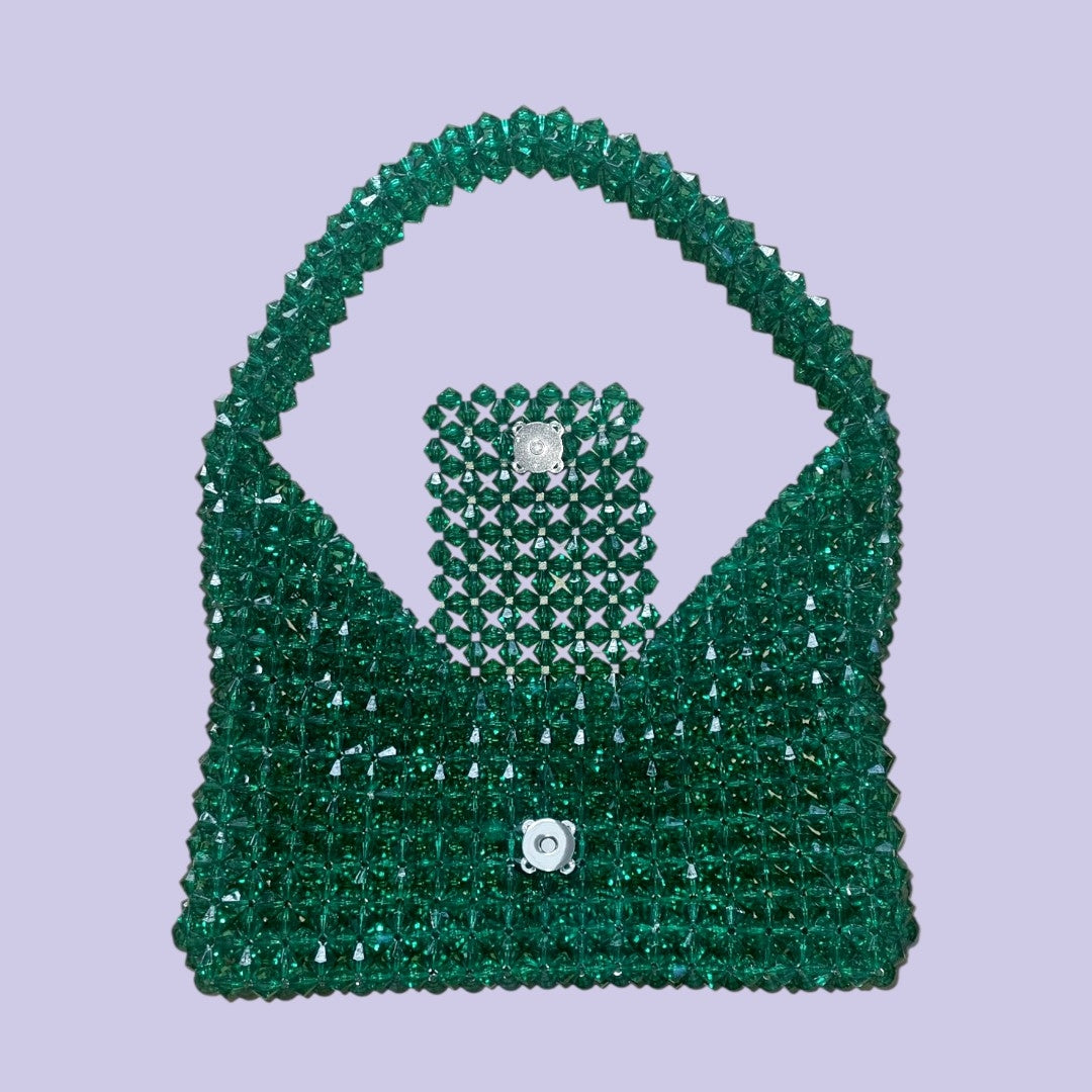 Unique pearl bag - green dream