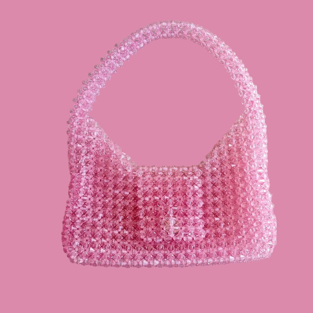 unique pearl bag - light rosa