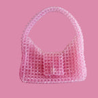 unique pearl bag - light rosa