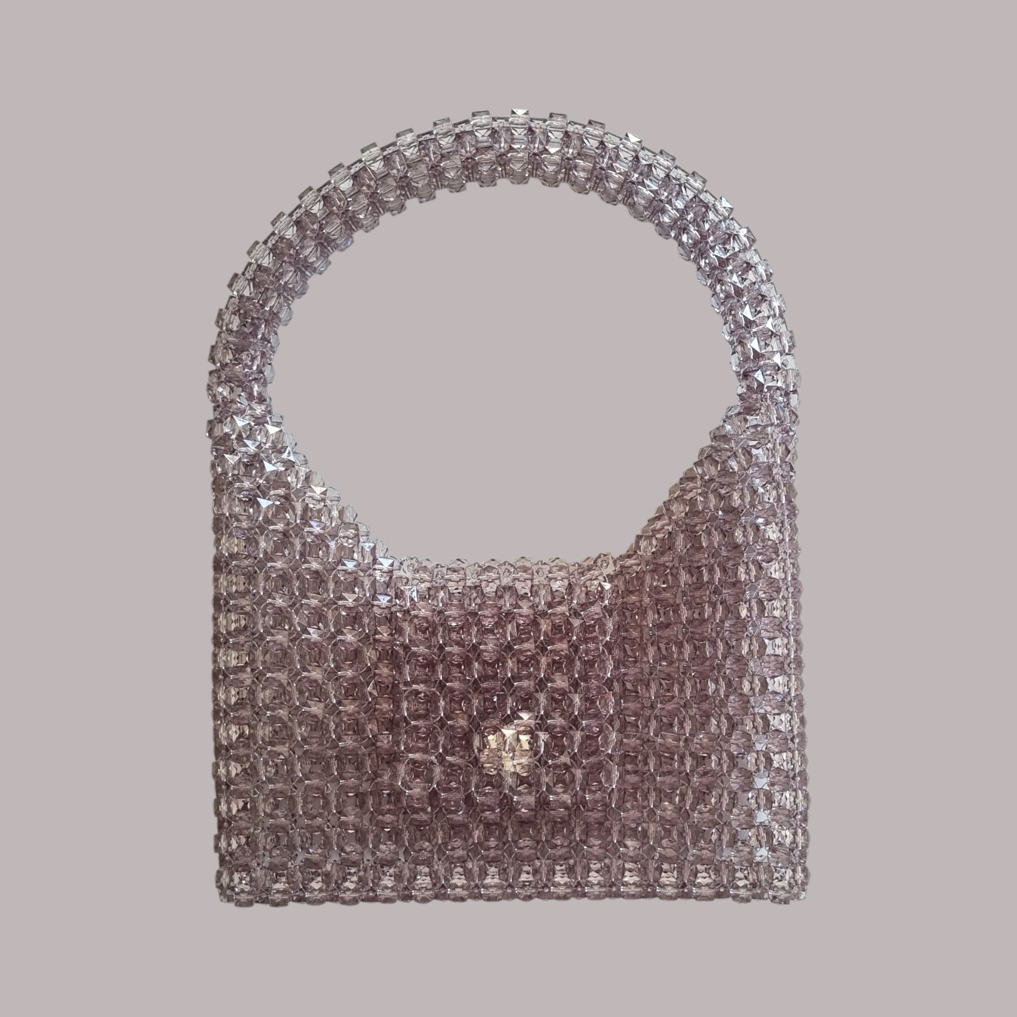 unique pearl bag - sparkling silver